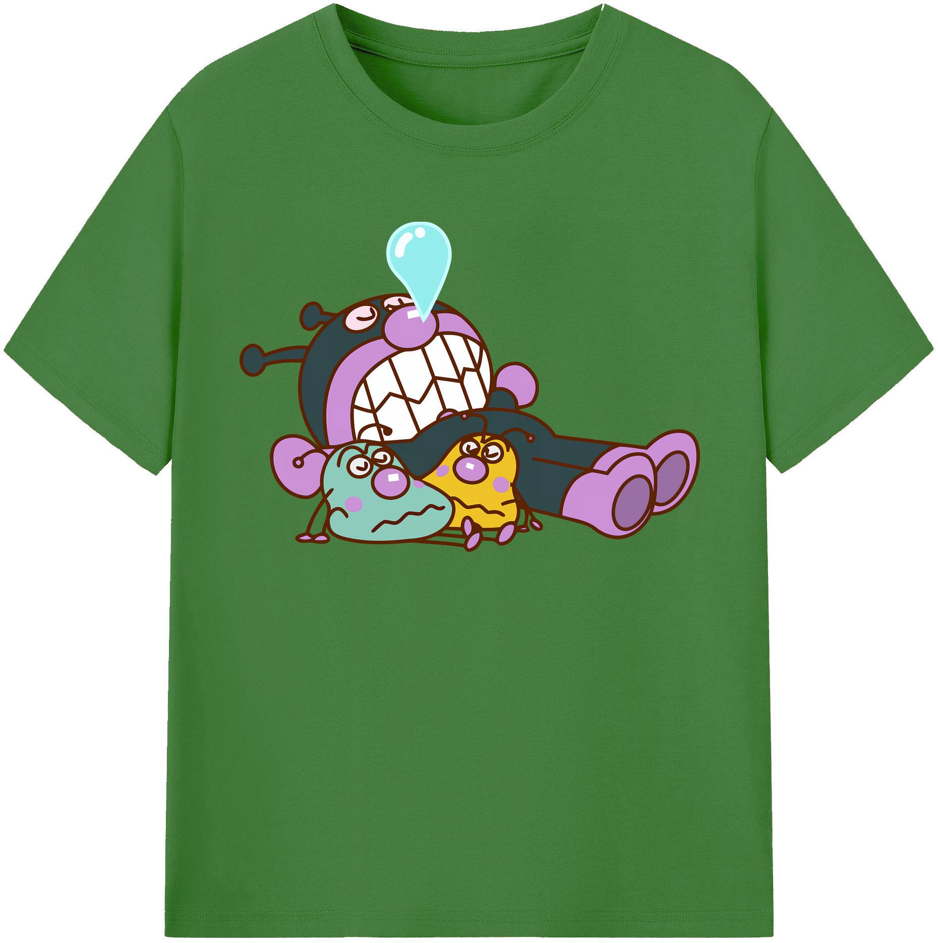 （画像用） アンパンマン Anpanman レディースカジュアルプリントTシャツ（綿100％）